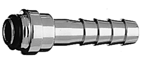 DISS 1240 O2 NIPPLE w/O-RING to 1/4" Barb Medical Gas Fitting, DISS, 1240, O2, Oxygen, DISS 1240 to hose barb